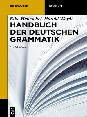 cover image of Handbuch der deutschen Grammatik